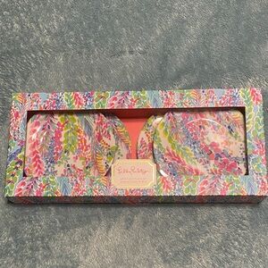 Lilly Pulitzer Appetizer Plates set of 4 in Catch the Wave